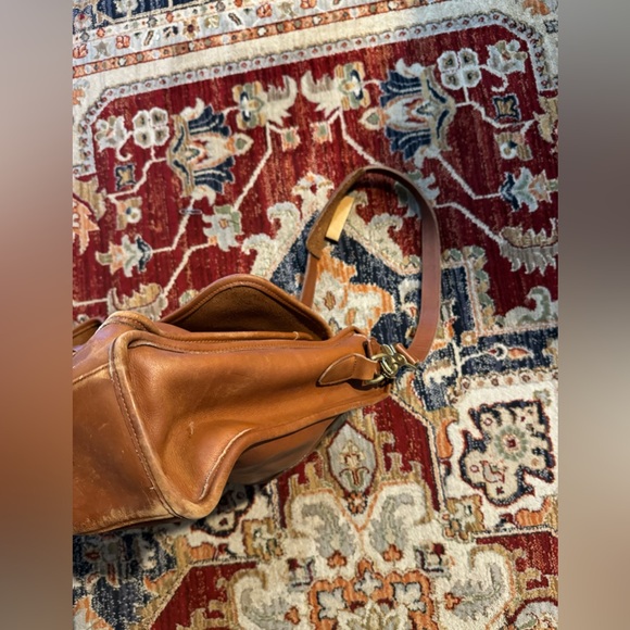 Vintage Coach Harrison Brown Leather Briefcase Messenger Carmel Cowhide 5283 - Picture 5 of 12